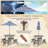 Kids Wooden Table Set With Octagon Table 4 Stools & Removable Adjustable Umbrella Grey