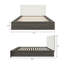 Ensemble de lit double tapissier Bardot-106589258