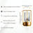  Lumina Lantern Table Lamp – Modern Open-Frame Design With Cylindrical Glass Light Source – Elegant Home Décor Accent For Any Space Gold-1784348158