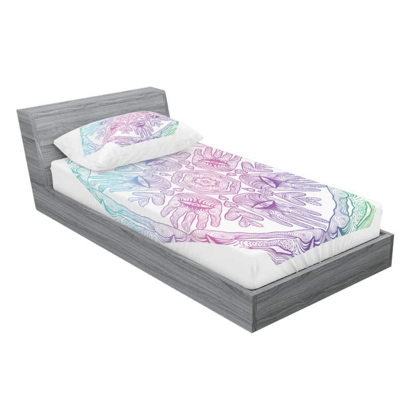 Microfiber Sheet Set, Twin Sheet Set with Fitted Sheet