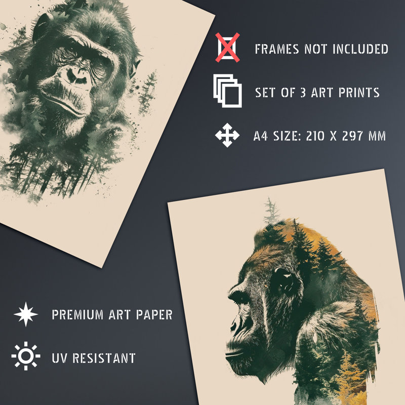 No Frame Print, 29.7cm H x 21cm W