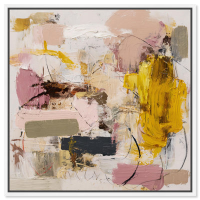 Impression sur toile "Expressive Canvas II" par Art Remedy, cadre blanc, 30 x 30