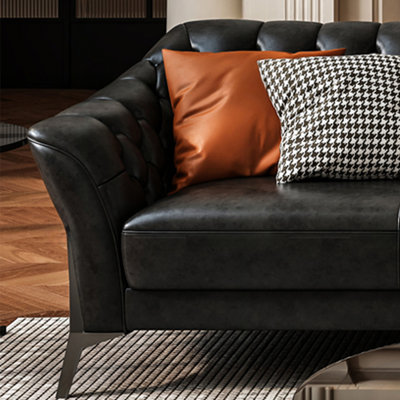 American retro style straight-row sofa