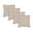 100% Cotton Throw Square Pillow Set of 4-445121079