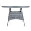 Round Metal Outdoor Dining Table With Umbrella Hole , cm W cm D-990272273-990269440