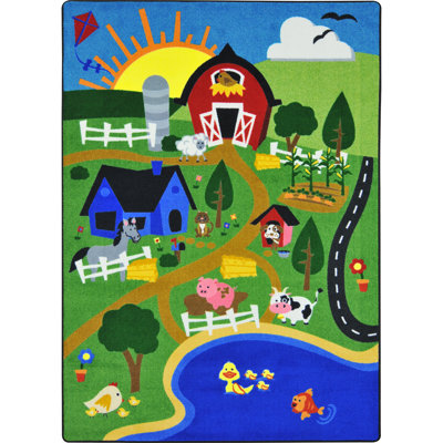 Kid Essentials Happy Farm Area Rug