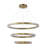 Cledia Modern 3 Light Hoop LED Chandelier