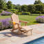 Chaise berçante pliante en PEHD Adirondack avec repose-pieds, porte-gobelet et base amovible-17830160
