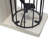 S/2 5.5x4.5x10"  Distressed Black Bird Cage Bookend, Antique white