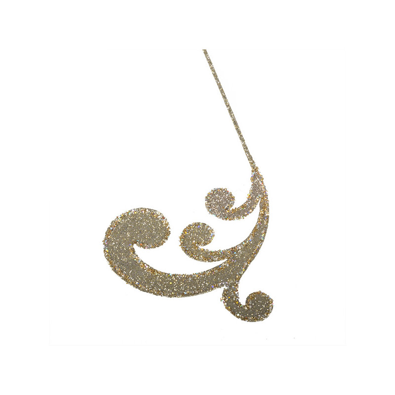Regal 53cm Paper Ornament Accessory, Platinum