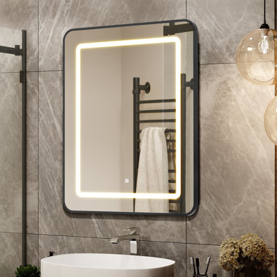 Surface and Recessed Yes Medicine Cabinet with Mirror