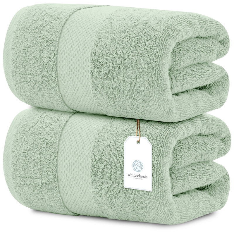Drap de bain 100% coton Aldemar, Vert