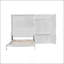 Grand lit escamotable avec garde-robe