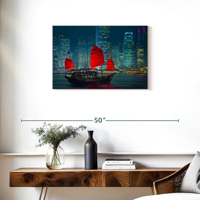 Mehar Tour Boat In Hong Kong, 20" H x 30" W