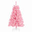 Arbre de Noël artificiel rose 4,5 pi avec lumières DEL pré-installées-59459250-59459248