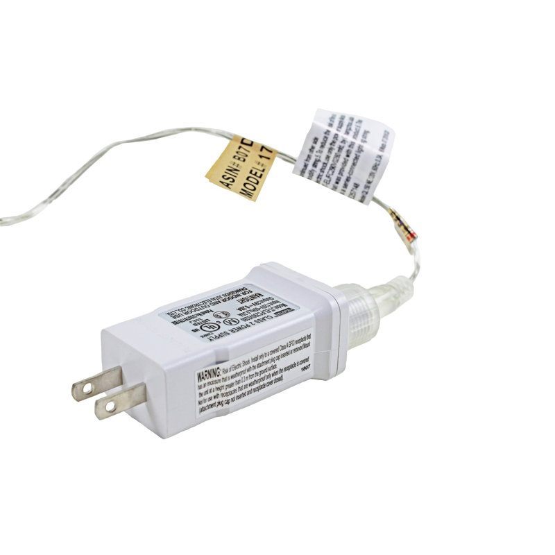 Abisaid 150 - Bulb 432'' Plug-in LED Mini String Light, White/Clear, White