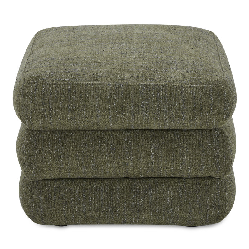 Tabouret Donia, vert ombré, Tweed vert