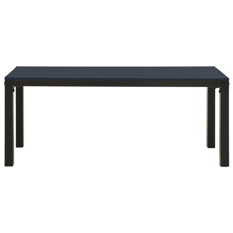Banc de jardin en acier, Noir