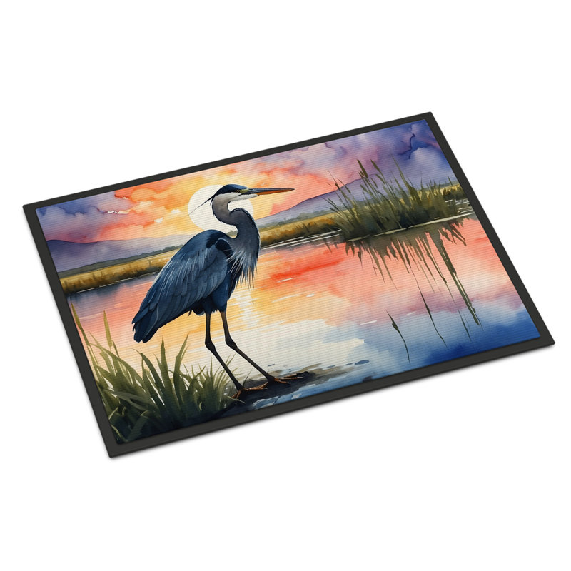 Paillasson Blue Heron, L 18 po x L 27 po