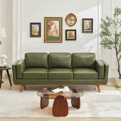 Reeves 84'' Vegan Leather Sofa
