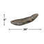 Bol décoratif en bois sculpté à la main de 20 po de long - Centre de table en bois flotté naturel | Décoration rustique biologique pour table ou console