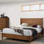 Ensemble de chambre à coucher en bois avec tête de lit 3 pièces Mid-Century-1692486455