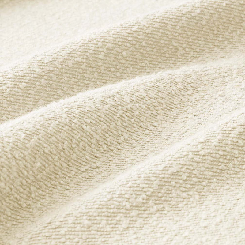 Boucle Upholstered Ottoman For Sectional, Beige