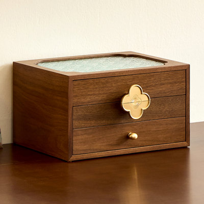 3-Layer Wooden Jewelry Box