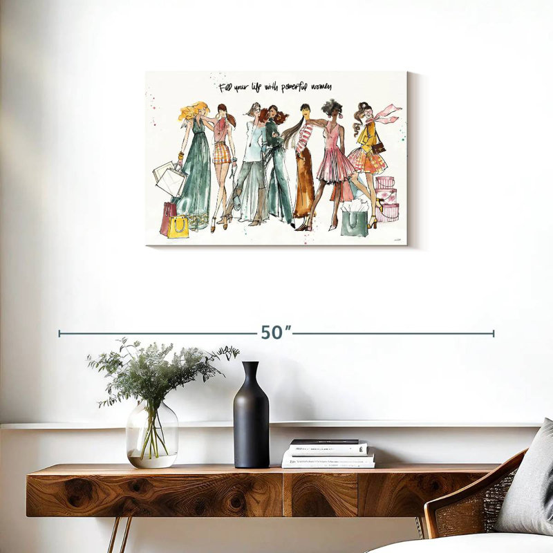 Tergel Girlfriends I, 20" H x 30" W