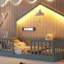 Lit simple à plancher surélevé, lit Montessori en bois avec lumière pour enfants, garçons et filles, gris-1187395701