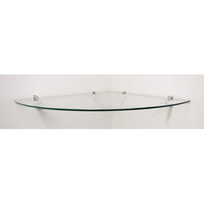 Tablette d'angle en verre Arriella