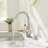 Single-Hole Single-handle Bathroom Faucet with Drain Assembly
