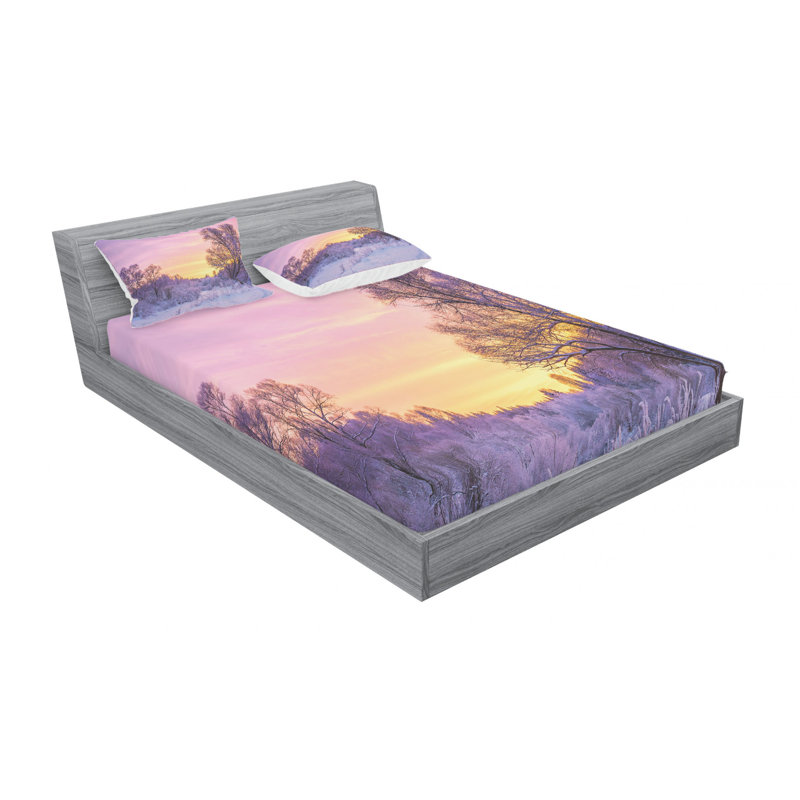 Microfiber Sheet Set, Queen Sheet Set with Fitted Sheet