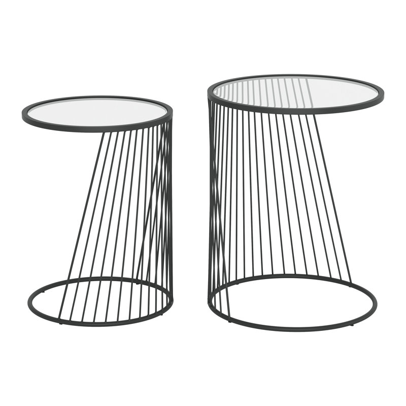 Glass Top Nesting Tables