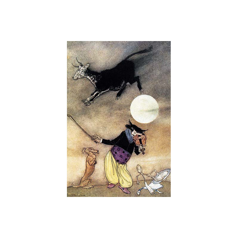 Diddle hey diddle-impression d’art graphique, H 42 po x l 28 po x P 1,5 po