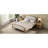 Bedroom Queen Bed Frame, Headboard, Solid Wood, Antique Walnut With Luxury Headboard And-964850899-964850897