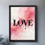 «Black», aquarelle encadrée «Love», impression sur toile, thème de la Saint-Valentin, impressions encadrées-495527997