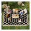 Tapis d'extérieur réversible, tapis de paille en plastique imperméable de 9 pi, tapis de camping portatifs pour camping-car avec sac de transport, grand tapis de sol pour cour, terrasse, pique-nique, plage, noir