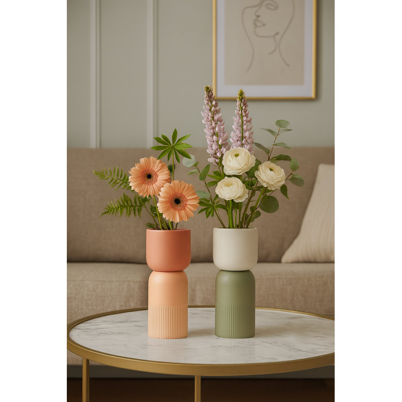 Petit ensemble de vases en céramique