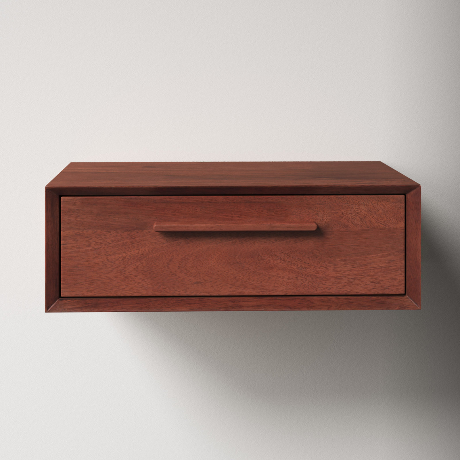 Geoffry 18" Mango Wood Floating Shelf, Walnut Brown