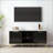 Modern TV Stand with Wave-Design Doors and Gold Legs-1200556473