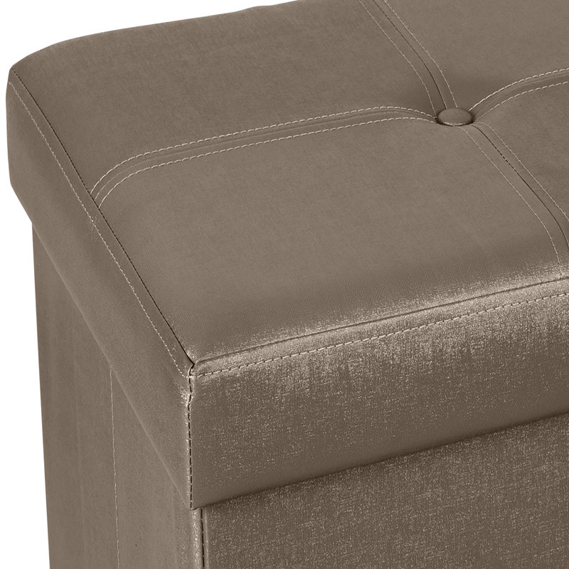 Repose-pieds Hobert, Similicuir couleur bronze