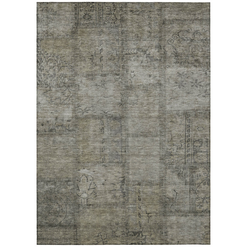 Navah Patchwork Indoor / Outdoor Rug, Rectangle 2'6" x 3'10"