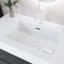 Ensemble de meuble-lavabo simple mural 36 po brun avec plateau intégré de 36 po-287293138