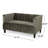 56.75" Flared Arm Settee Sofa-366084212