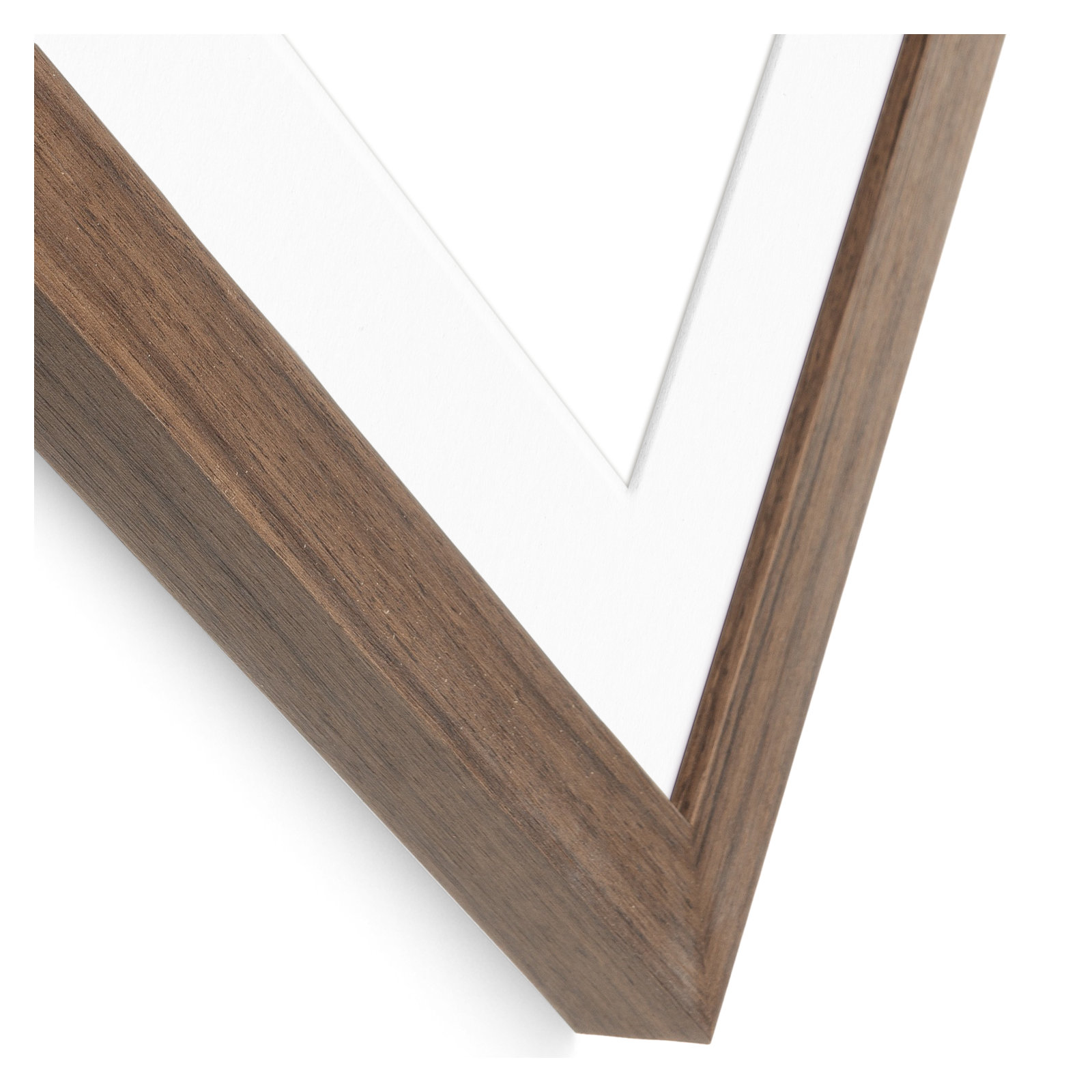 Arkhurst Wood Picture Frame with Mat, 18" x 24", Walnut, 24" x 30"