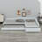 Upholstered Double Daybed With Trundle And Drawer