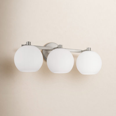 Ansley 3 Light Frosted Dimmable Vanity Light