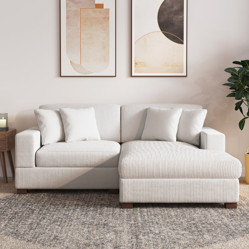 Milbrey Modular Corner Sofa, Beige, Right Hand Facing