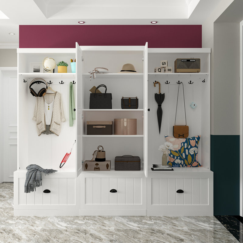 Finneran 84" W MDF Hall Tree